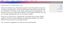 Tablet Screenshot of fiberarts.org